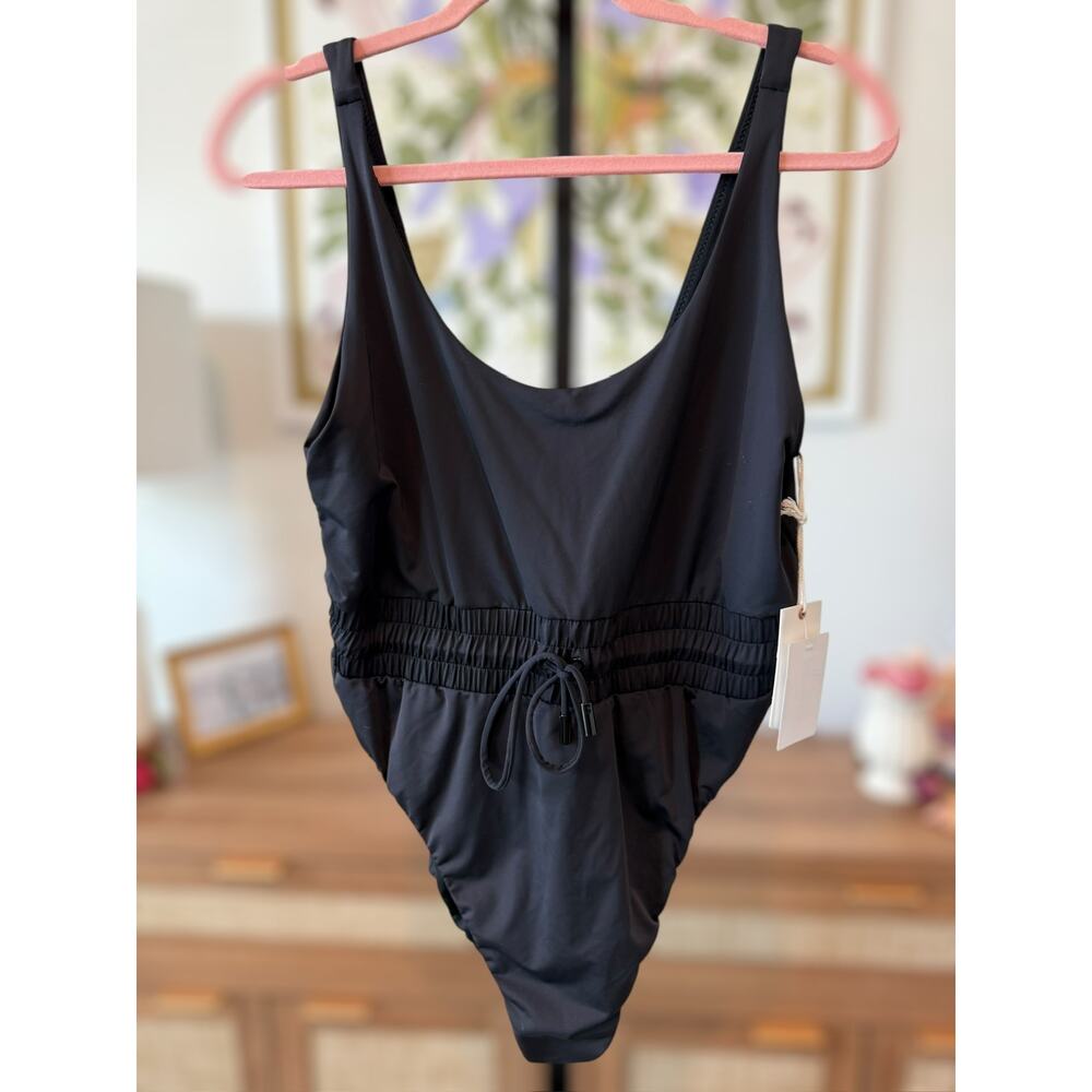 New Good American Waist Framer One Piece Swimsuit in Black Size 2XL - Picture 7 of 8